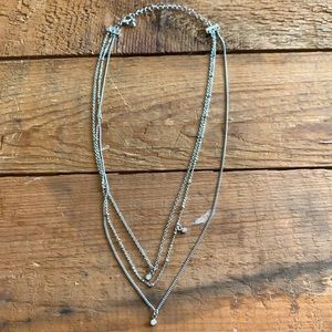 Silver Triple Layered Necklace